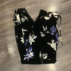 Dynamite Sacha Floral Drawstring Pants